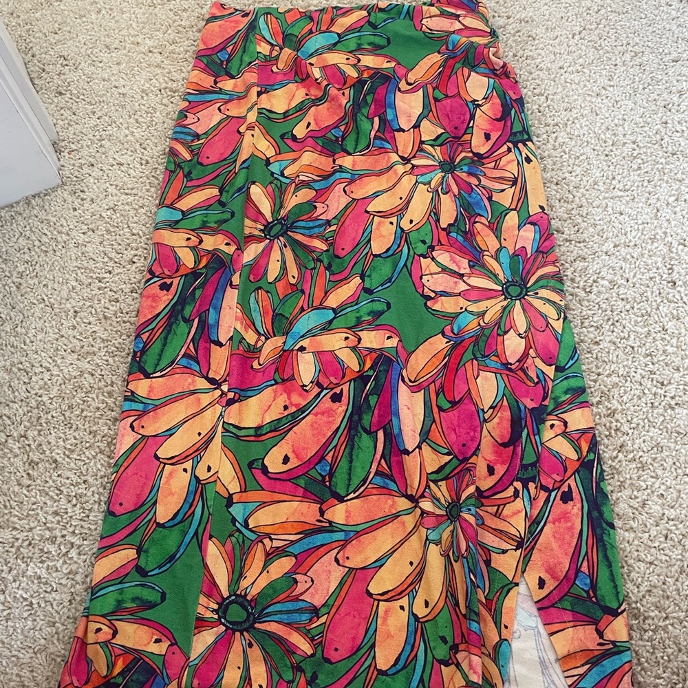 Anthropologie Floral Maxi Skirt - Multicolor